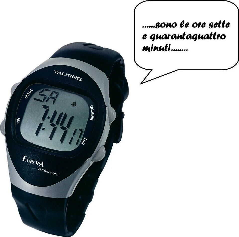 Orologio parlante Talking per non vedenti, per anziani, per ipovedenti o ciechi - Imagen 2 de 3