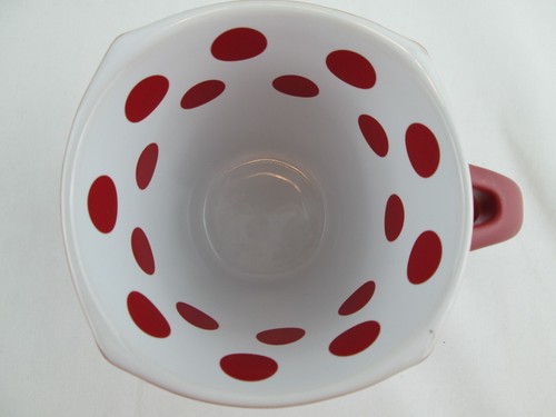 Taza de café retro Minnie Mouse de los parques de Disney 9 FL OZ taza de cerámica roja a lunares - Imagen 5 de 7