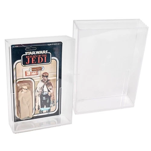 Acrylic Display Case for 3.75" Vintage & New Star Wars or GI Joe Carded Figures