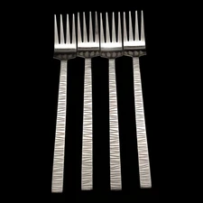 4 Gourmet Settings Cypress Dinner Forks - 8 1/8" Stainless Steel 18/8