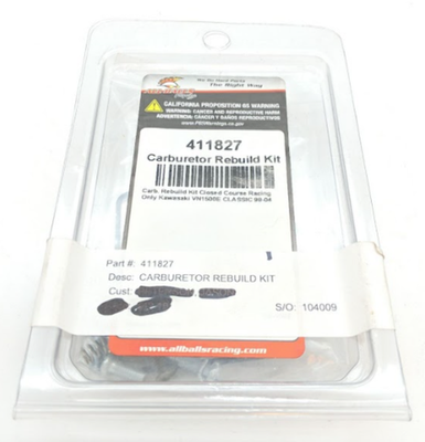 #ad 1987 2005 Kawasaki VN1500 Vulcan All Balls Carburetor Rebuild Kit 411827 $39.99
