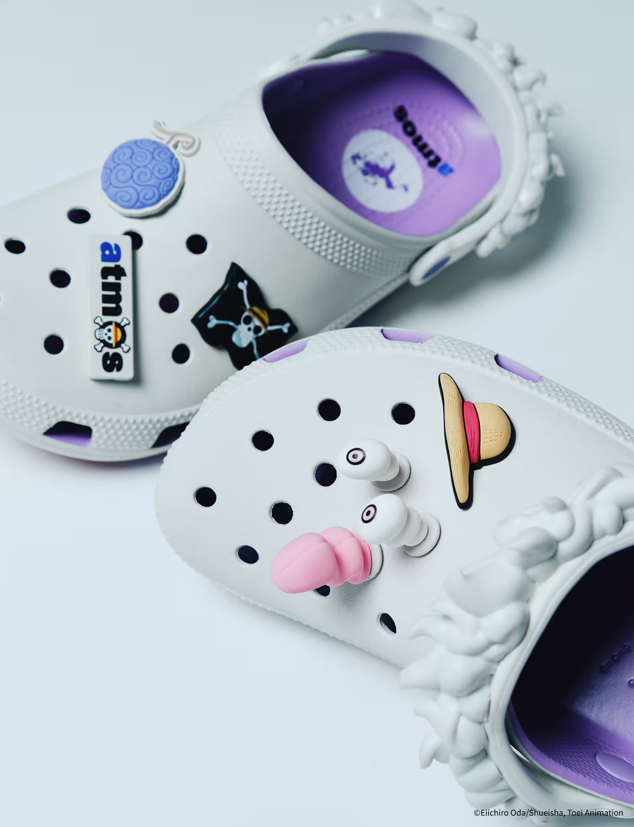 Crocs x ONE PIECE x atmos luffy Gear5 Classic Clog Orchid