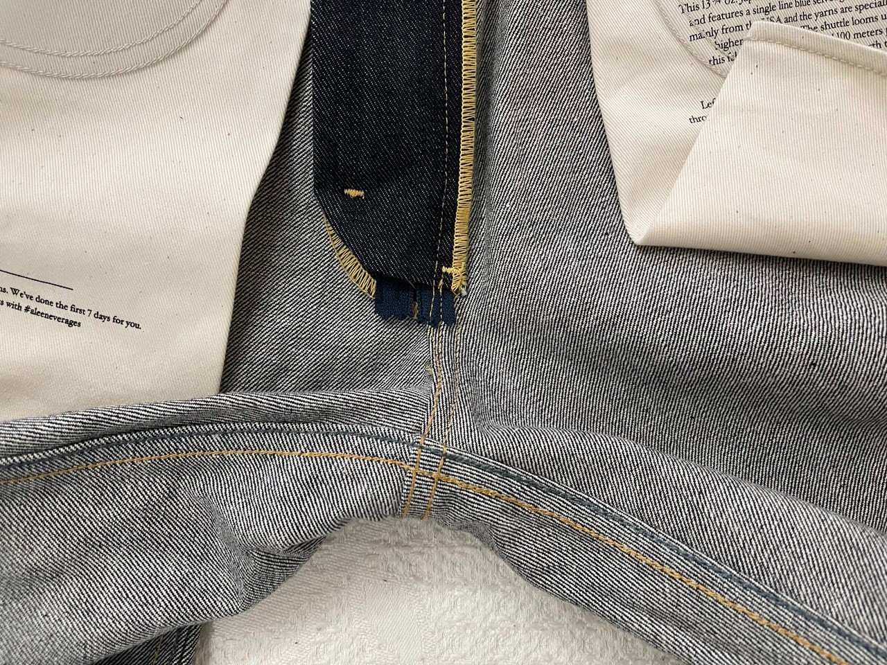 Lee 101 Z W32L34 Lot 49 Selvedge Rigid Jeans Regular Fit Made in Italy image 9