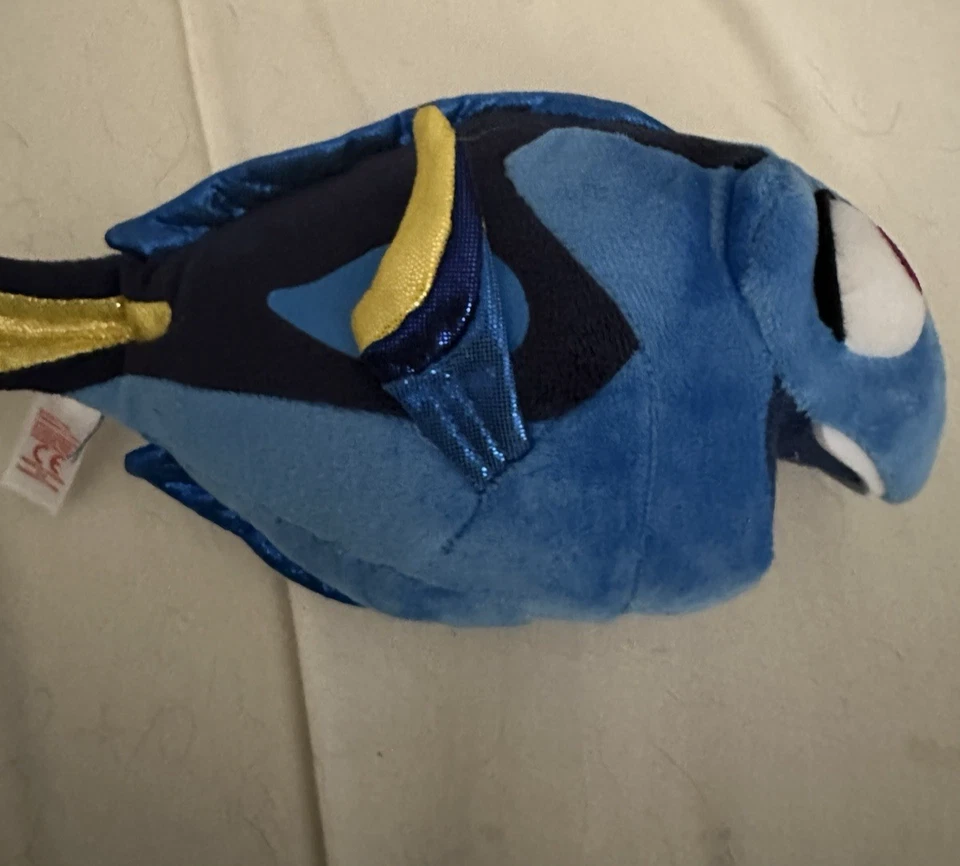 TY Sparkle Disney Finding Dory Blue Fish Beanie Plush 9½" Stuffed Animal Nemo - Image 2 of 4