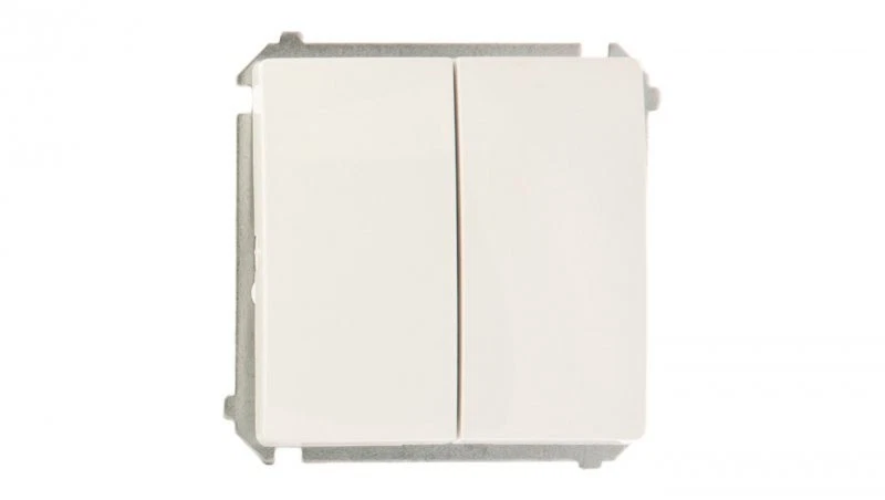 KONTAKT-SIMON Simon Basic Łącznik schodowy podwójny biały BMW6/2.01/11