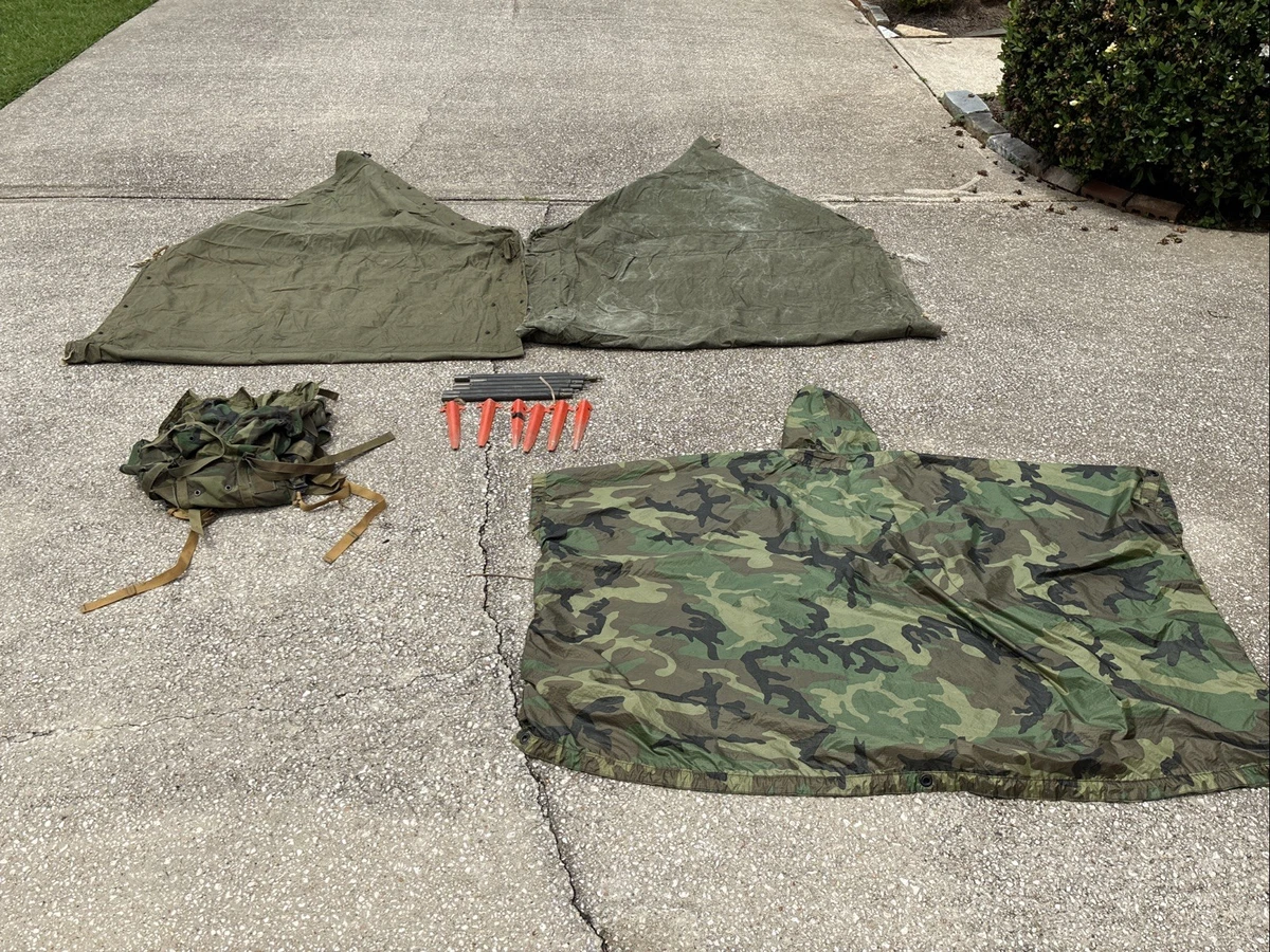 Shelter Half In Original Vietnam War Personal & Field Gear for