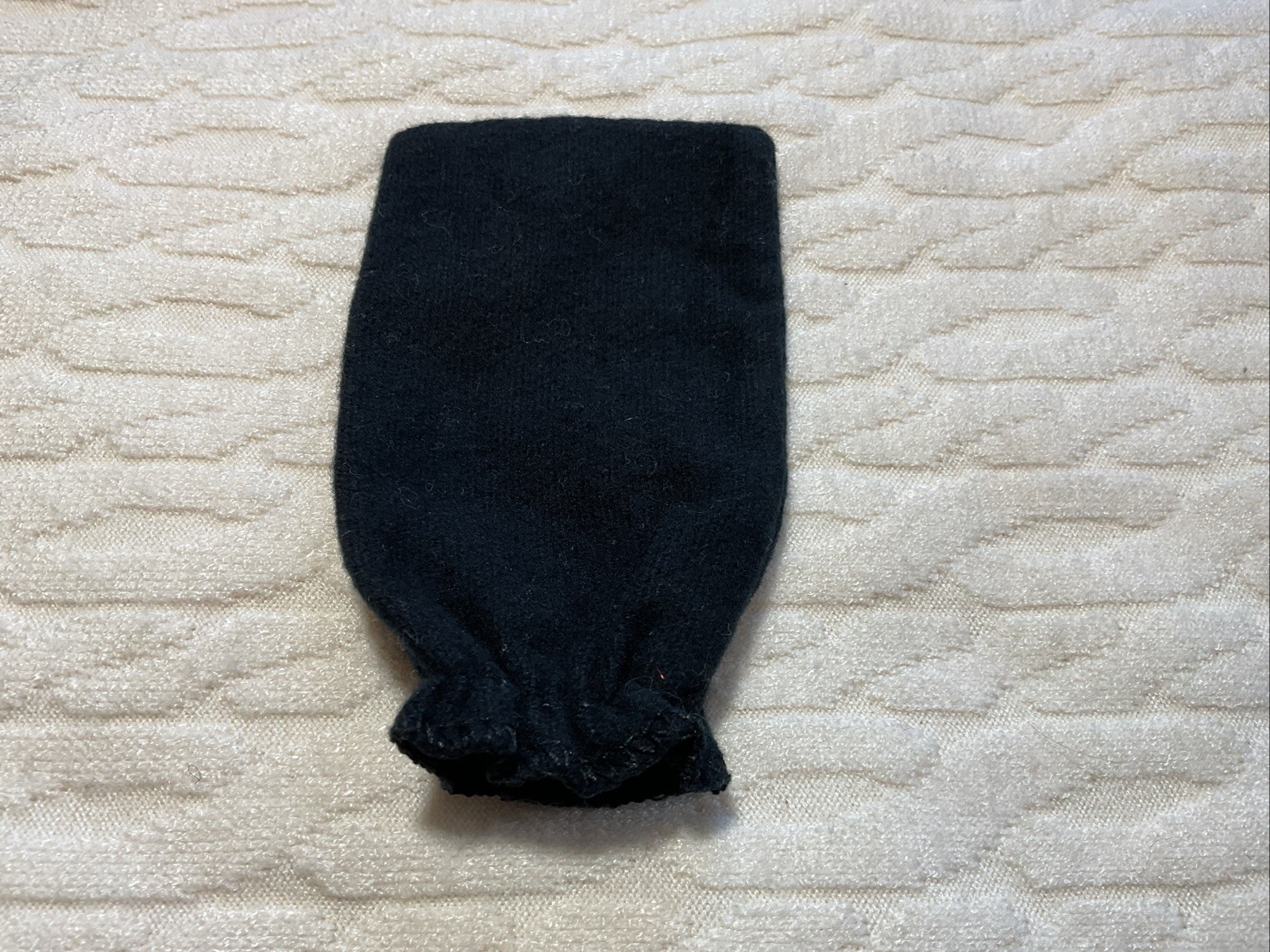 Versace Small Blue Fabric Jewelry Pouch Empty Elastic Bag 4.25 x 2.5 in thumbnail 3