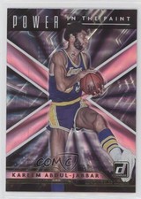 2021 Donruss Power in the Paint Holo Pink Laser Kareem Abdul-Jabbar #2 HOF h8k