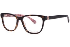 Kate Spade Verna 086 Eyeglasses Women's Havana Full Rim Square Shape 53mm
