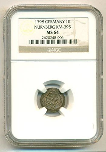 Germany States Nurnberg 1798 Kreuzer KM-395 MS64 NGC