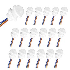 18 Pack Motion Sensor Switch 85-265V 40W, PIR Wall/Ceiling Mount with 30s Aut...