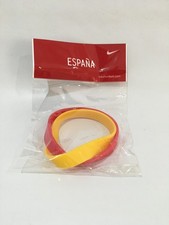 Nike Espana Football 2006 Wristbands Adult Unisex Red/Yellow Silicon Bands New