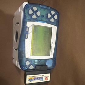 WonderSwan Clear Blue Console With Game Cartridge Sw-001