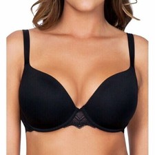 NEW PARFAIT Lydie Contour Underwire Bra Size 42FF Black #P5441