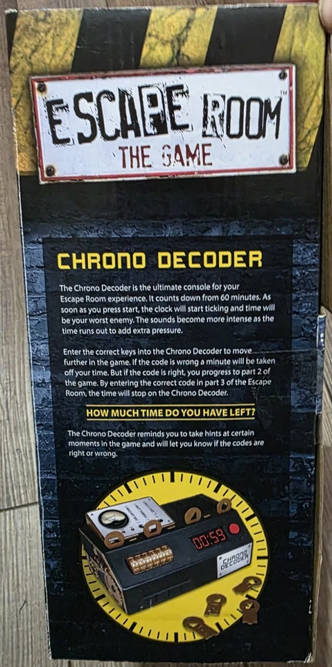 Escape Room The Game New Sealed Chrono Decoder Included -4 Thrilling Escape Room - Image 4 of 4
