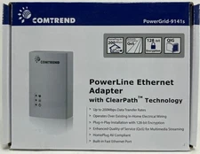 Comtrend - PowerGrid-9141S - 200 Mbps Powerline Ethernet Adapter - White