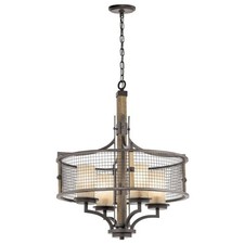 Elstead Lighting - Kichler Ahrendale 4 Light Anvil Iron Chandelier