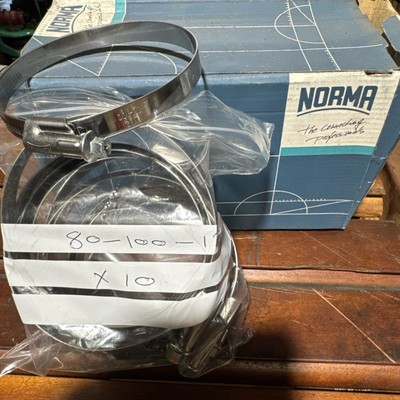 Hose clamps, 80mm-100mm-12mm German manufacture, High quality product TORRO X30