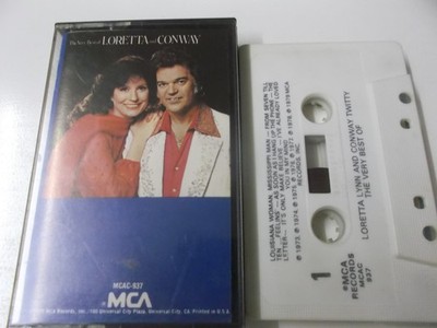 74314 - THE VERY BEST OF LORETTA LYNN & CONWAY TWITTY - 1979 MCA MUSIKKASSETTE
