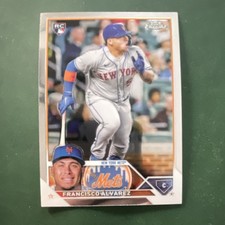 Topps 2023 Chrome Francisco Alvarez #203 Rookie New York Mets Baseball MLB