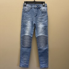 Shein Kids Blue Biker Jeans Size 8Y New