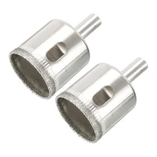 2pcs 30mm Diamond Cutting Rim Glass Hole Saw Drilling Tool