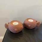Bath Body Set Of Vintage Terracotta Pufferfish Planter Coastal Beach Boho Decor — photo 2