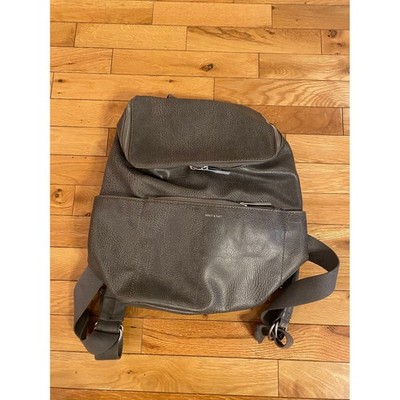 Matt & Nat Vegan Leather Backpack grey