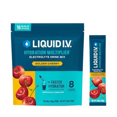 Liquid I.V.  Hydration Multiplier - Golden Cherry | Electrolyte Powder Drink ...