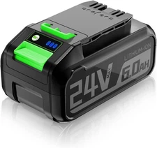 24V 6.0Ah Replacement Battery for Greenworks 29842 29852 BAG709... 