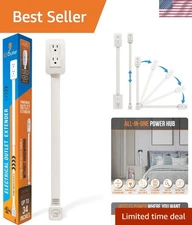 Rotating Charging Station: 2 USB-A, 2 AC Outlets & Adjustable Height 22"-34"