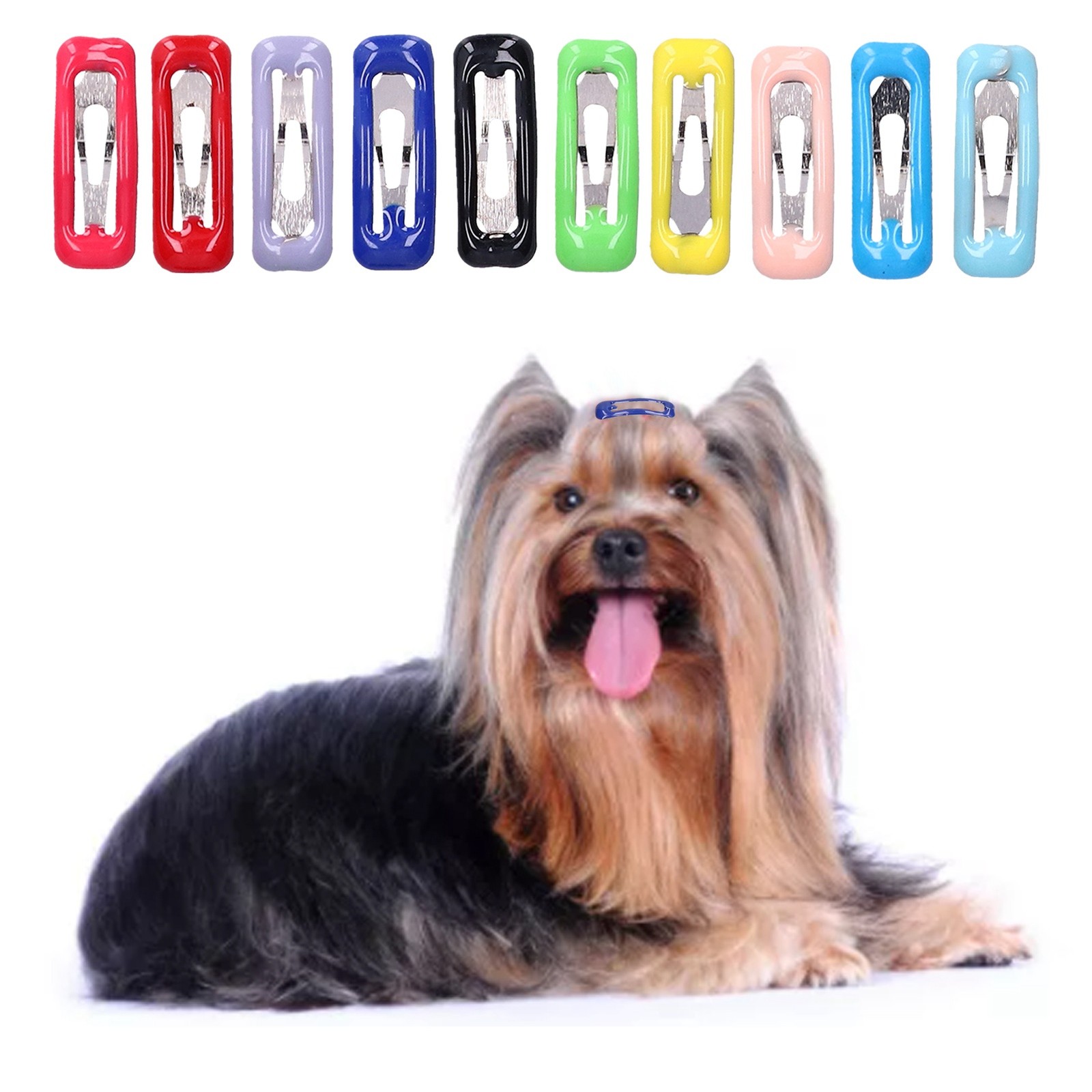 50pcs Small Pet Hair Clips Colorful Snap Hairpin For Stylish Bunny Chinchilla