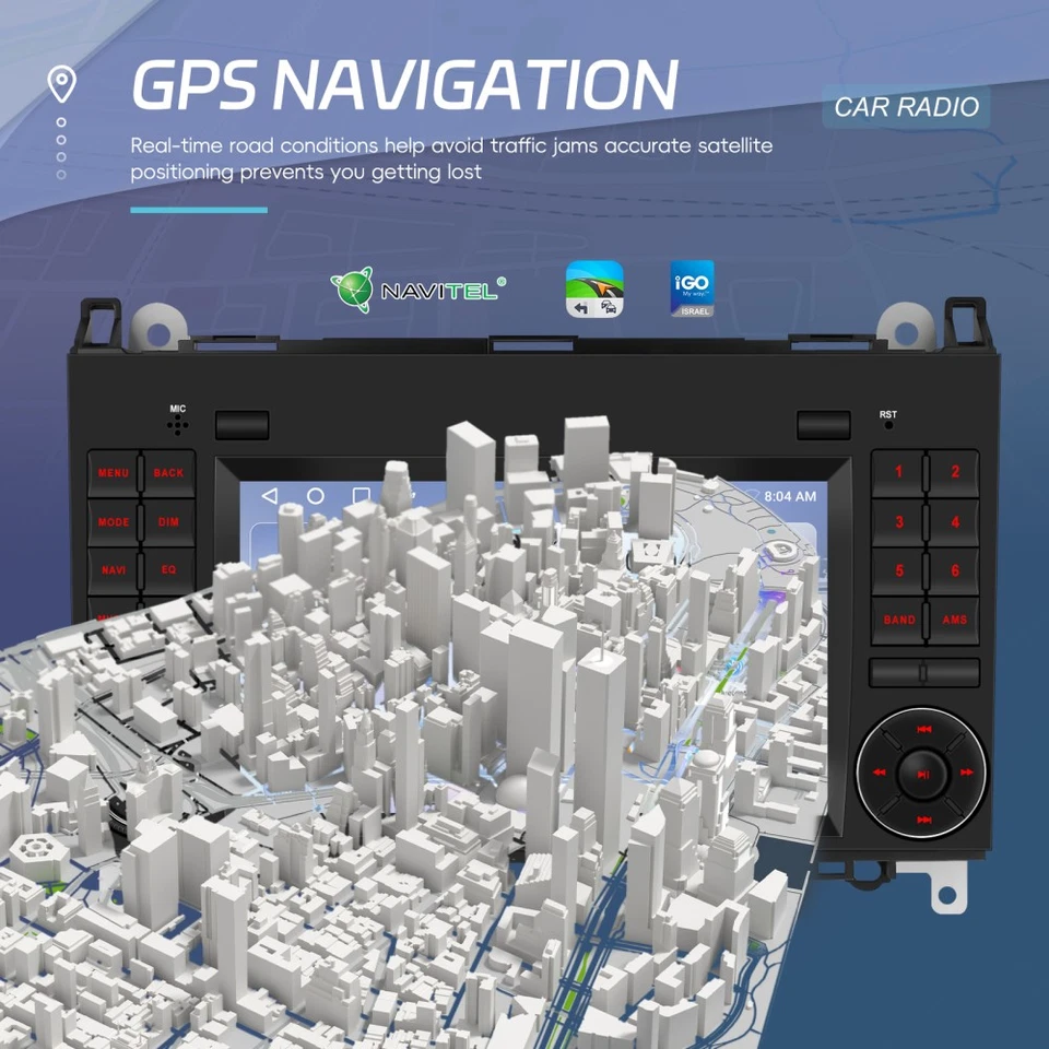 Kamera Android 15 Autoradio GPS Für Mercedes Benz A/B Klasse Viano Vito Sprinter - Bild 4 von 4