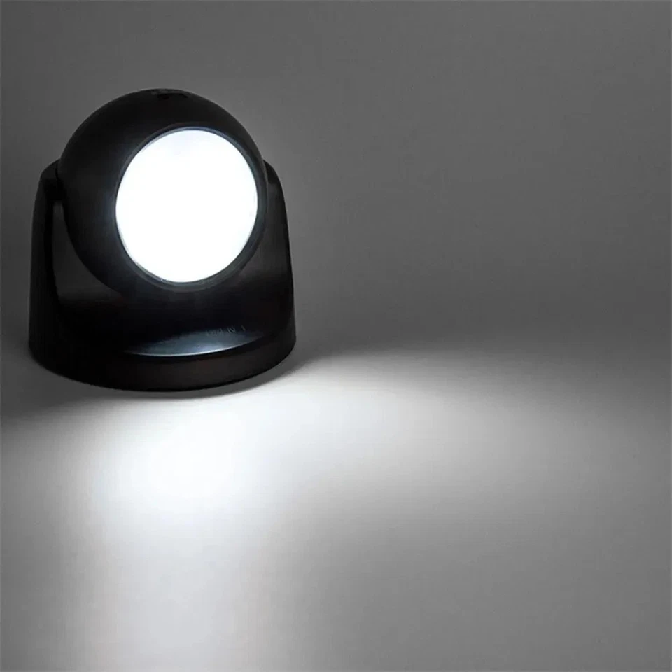Induction LED Wall Night Light 360° Rotating Energy Saving Lamp For Porch - Image 4 of 4