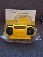 Brand New In Box Miniature Suntone Model MFR668 AM FM Mini Boom Box Radio 8"