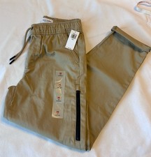New With Tags Boys OLD NAVY Tech Taper Quick Dry Pants Elastic Waist Size 8 M 