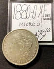 1880 O Morgan Silver Dollar XF! Micro O! Details: Wiped. ENN Coins