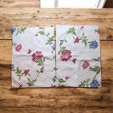 Standard Pillow Sham Case Cottage Core Roses Pink Quited