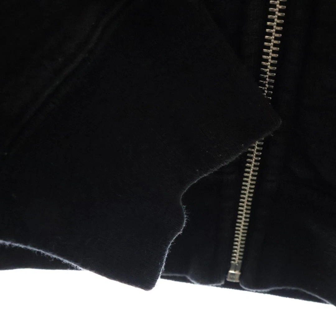 Felpa con cappuccio SUPREME 19SS Topline zip nera usata 3c90b26982d9588c0