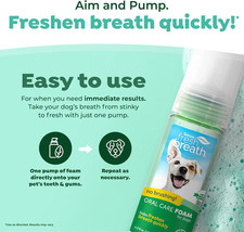 Fresh Breath Dental Foam Spray for Dogs Cats Quick Breath Freshener and T...