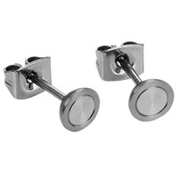 Boccia Damenschmuck Ohrstecker Reintitan Poliert Satiniert Ø 6 Mm 0541-01