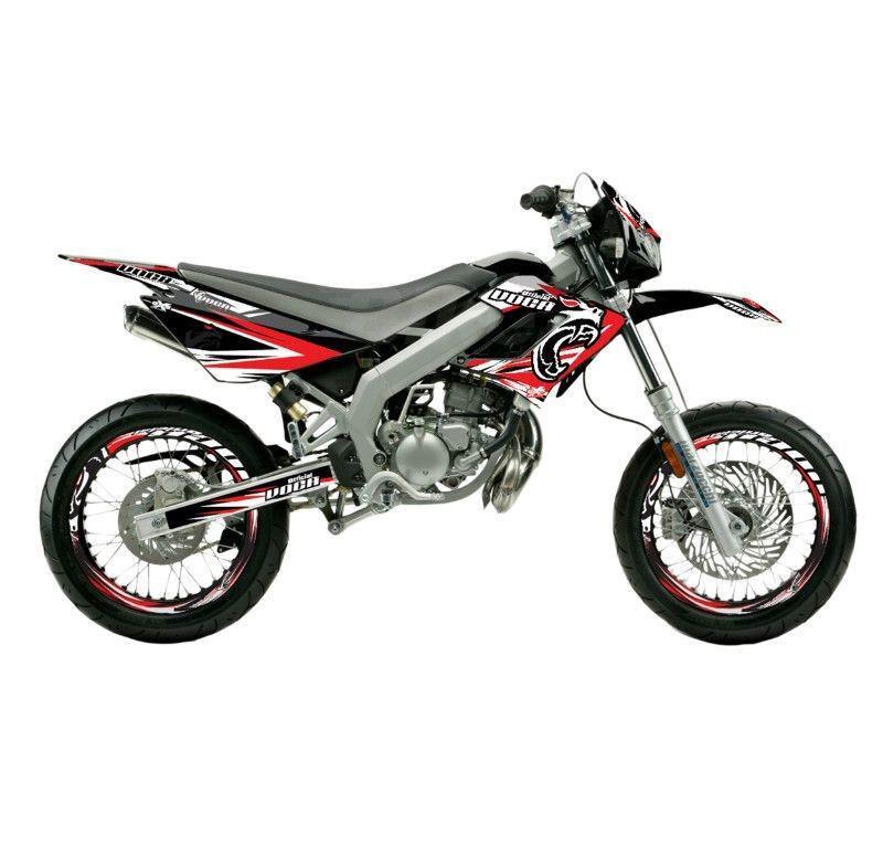 Sticker kit déco 50 à boîte Derbi Senda DRD Racing 2004-2009 pour le run urbain