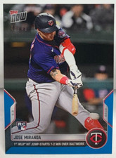Jose Miranda 2022 Topps Now 1st MLB Hit 5/3 TWINS RC #120 BLUE Parallel #d 48/49