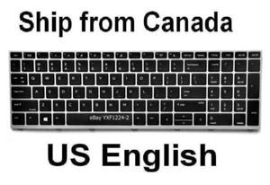 Keyboard For Hp Probook 450 G5 455 G5 470 G5 Us English Silver Frame Ebay