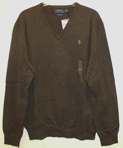 Pima Cotton V-Neck Sweater NWT Size S 