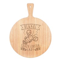 Beware VerrüCkte Lobster Damen Pizza Brett Paddel Holz Lustig Tiere