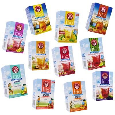 (118,44 /kg) Teekanne frio 3er Mix Sets Kaltgetränk vegan ohne Zucker kalter Tee