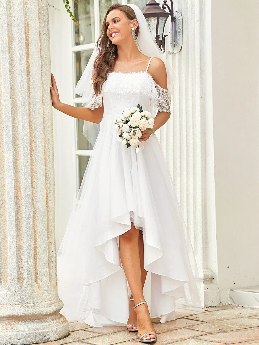 asymmetrical wedding dress