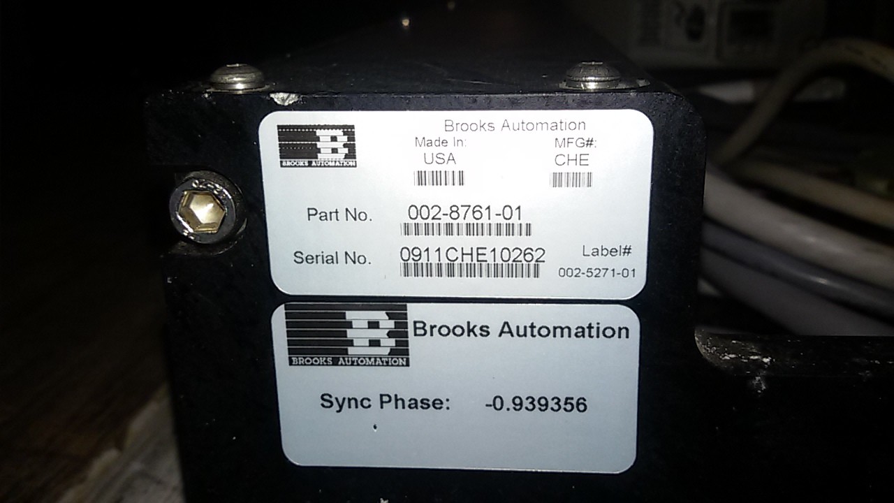 BROOKS AUTOMATION 152465 RELIANCE ROBOT with 002-8761-01, USED | eBay