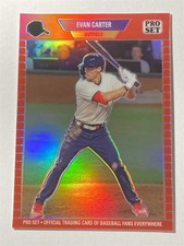 EVAN CARTER 2024 Leaf Pro Set Metal Limited Edition #PSG97 Red 88/89 (F4)